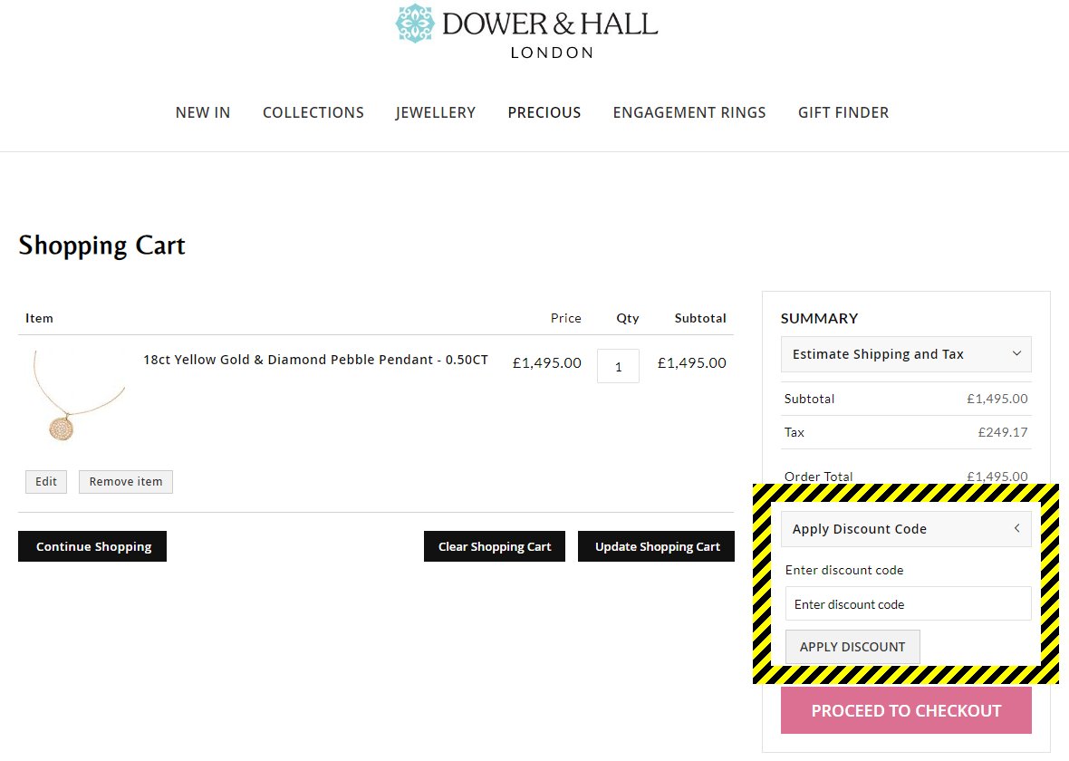 Dower & Hall Discount Code