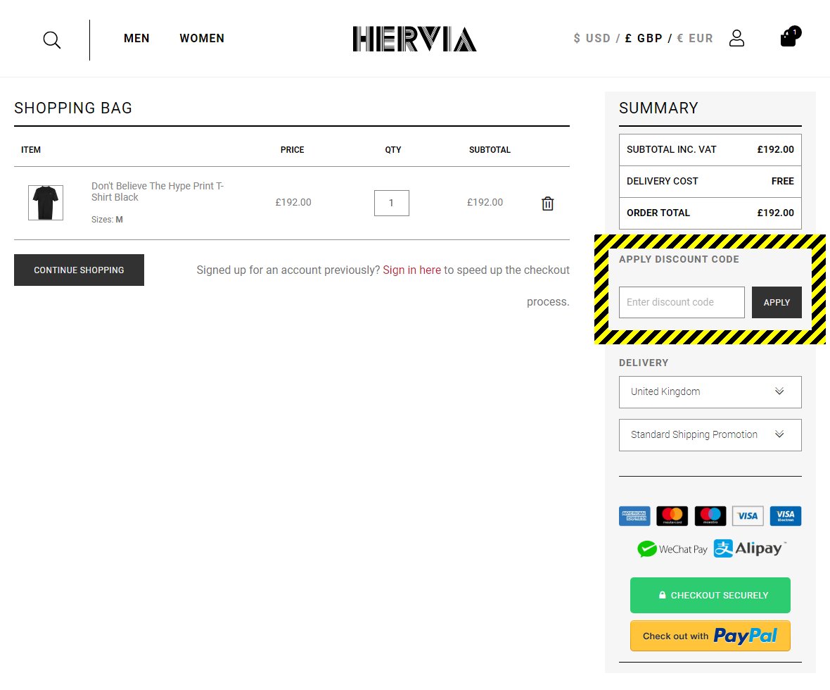 Hervia Discount Code