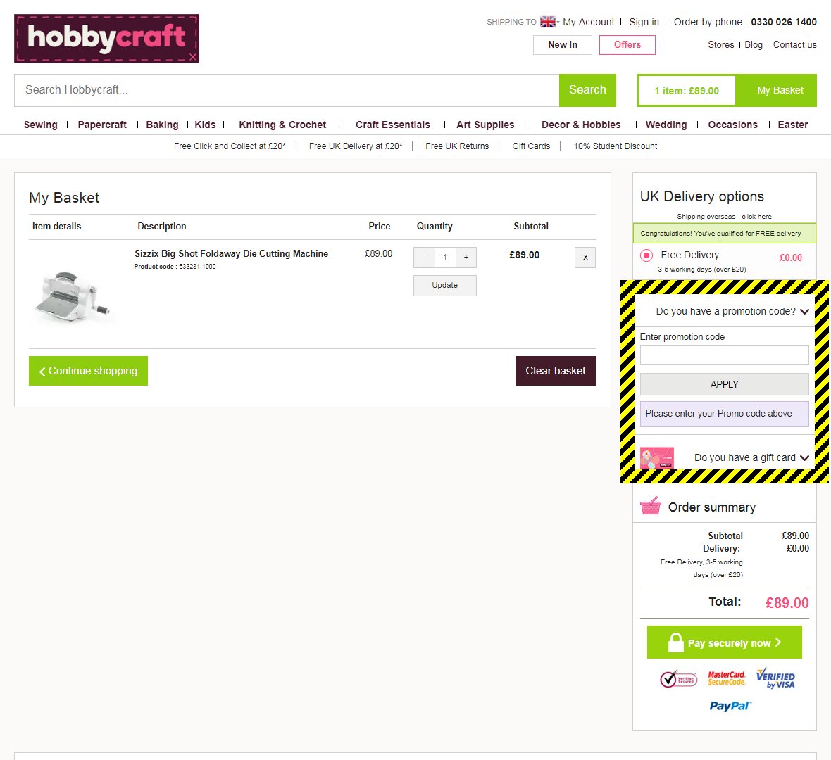 Hobbycraft Discount Code