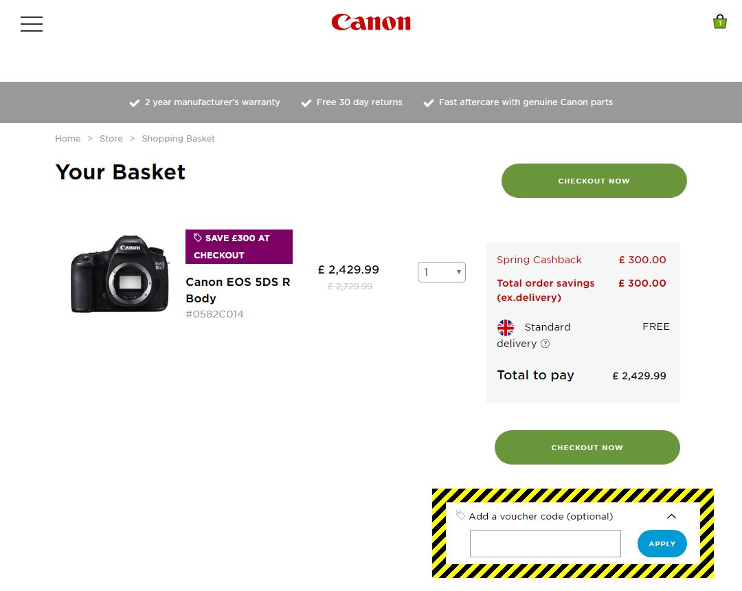 Canon Discount Codes and Vouchers 50 Off in January 2024