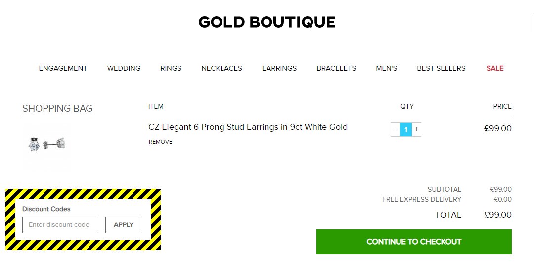 Gold Boutique Discount Code