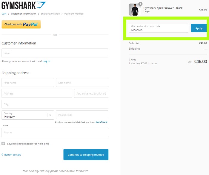 30 Minute Gymshark Coupon for Push Pull Legs