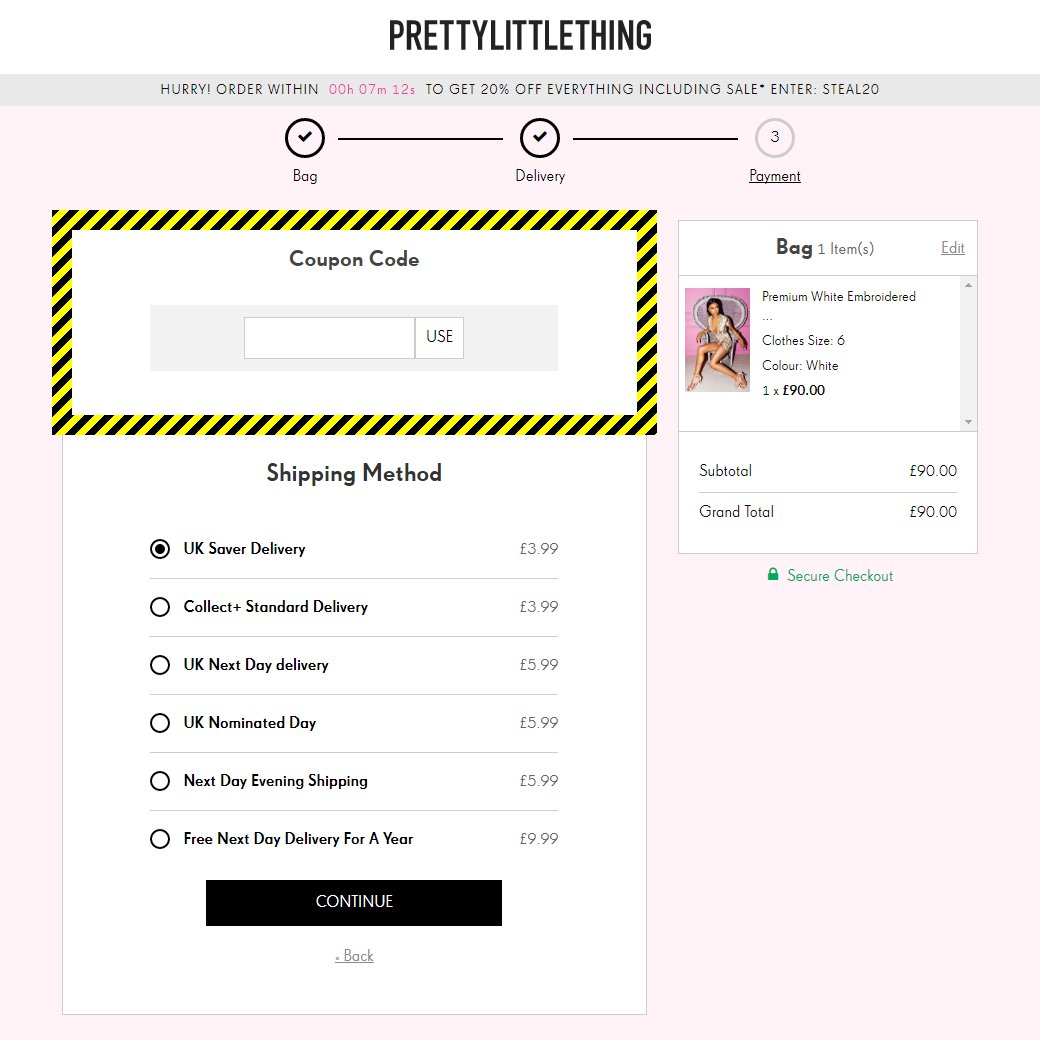 pretty little thing promo code