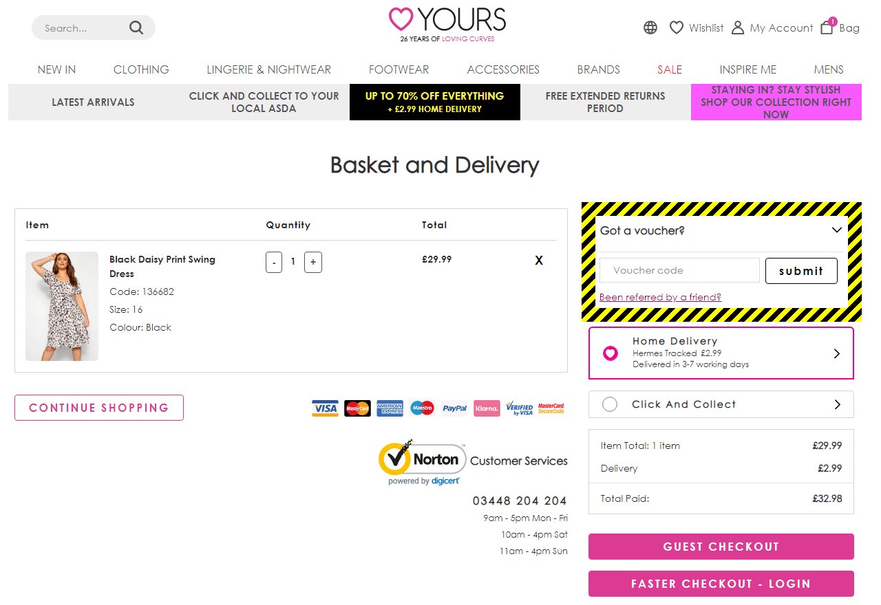 Yours Clothing Discount Codes and Vouchers - August 2021